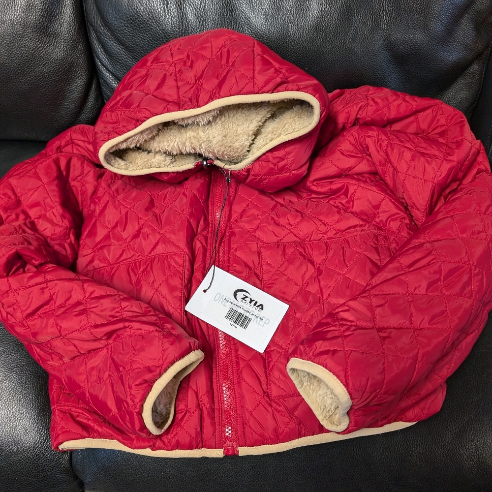 Red Reversible Hooded Jacket - Picture 4 of 4